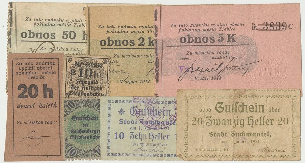 Nouzovky české od roku 1914 — 1