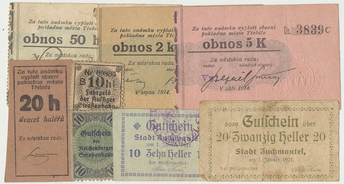Nouzovky české od roku 1914 — 1
