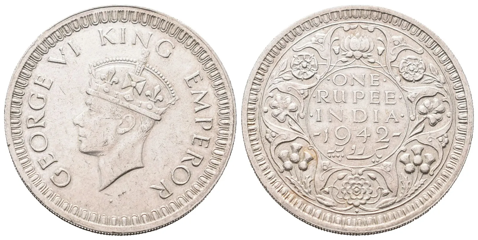 Indie, Rupie 1942