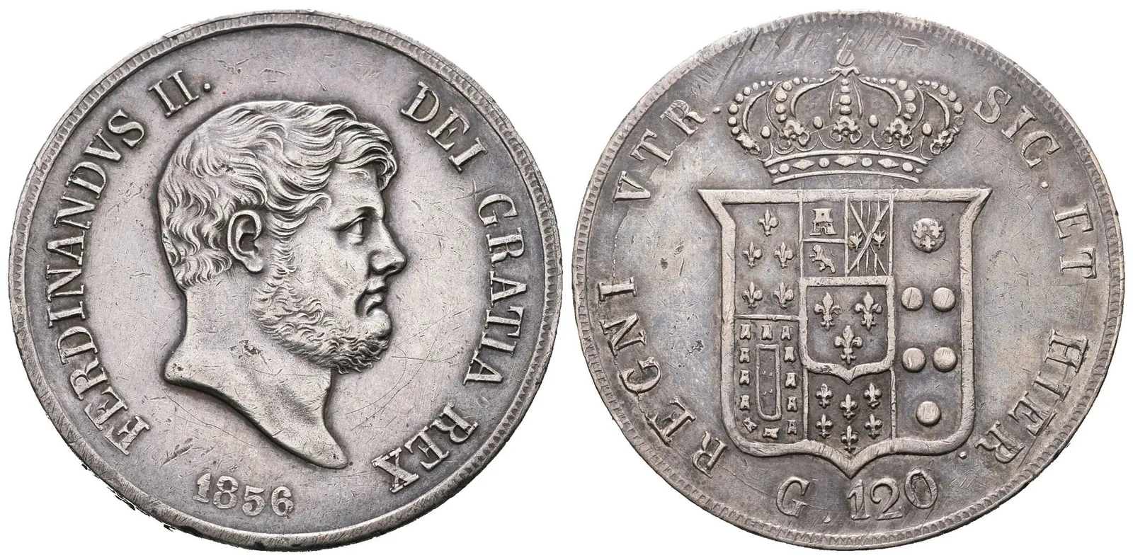 Itálie - Neapol a Sicílie, 120 Grana 1856