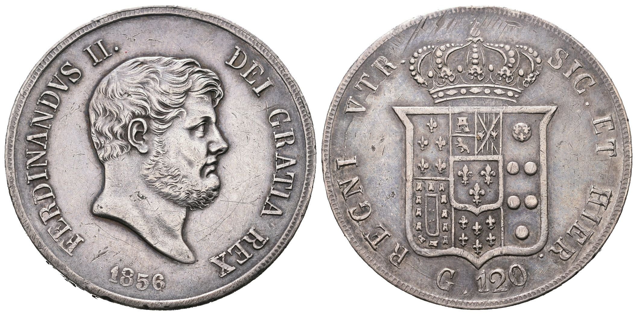 Itálie - Neapol a Sicílie, 120 Grana 1856