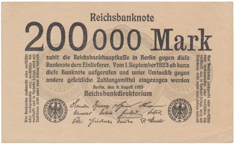 Německo, 200 000 Mark 1923, Ro.99b