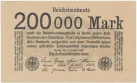 Německo, 200 000 Mark 1923, Ro.99b