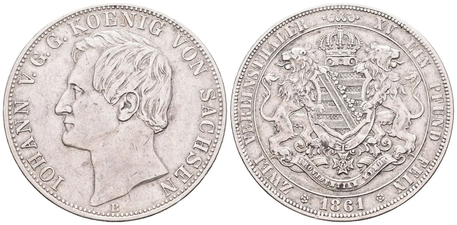 Sasko, 2 Tolar 1861