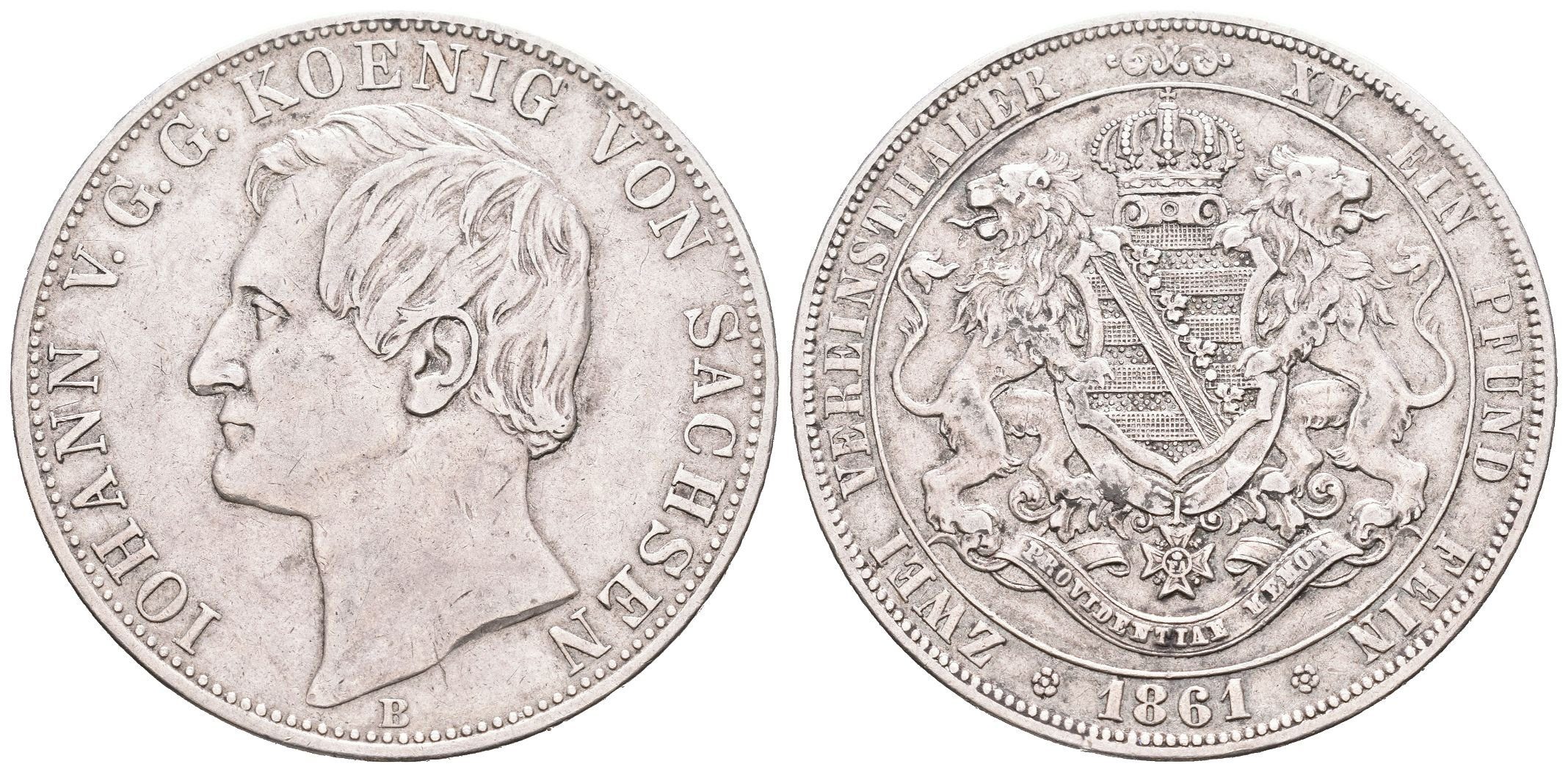 Sasko, 2 Tolar 1861
