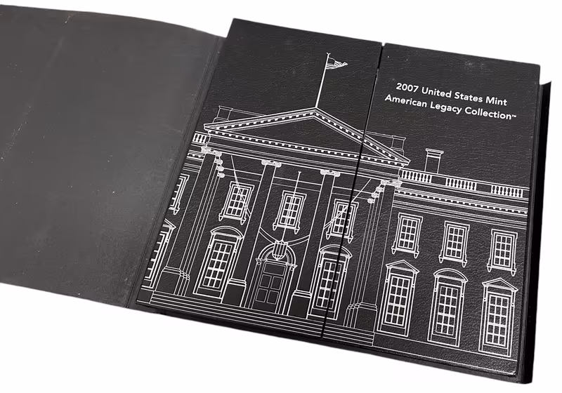 USA, Sada stříbrných a pamětních oběžných mincí 2007 PROOF - American Legacy Collection