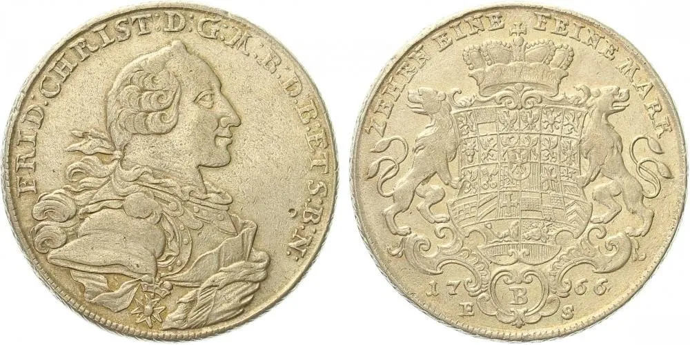 Brandenburg - Bayreuth, Friedrich Christian, 1763 - 1769 — 1
