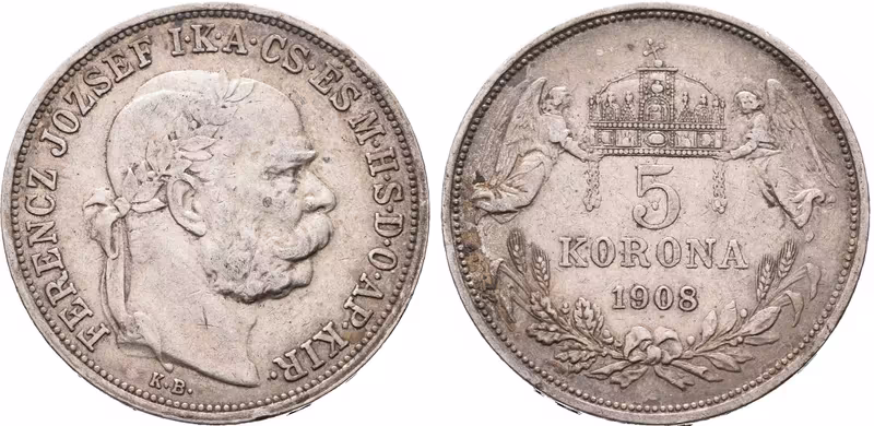5 Koruna 1908 KB