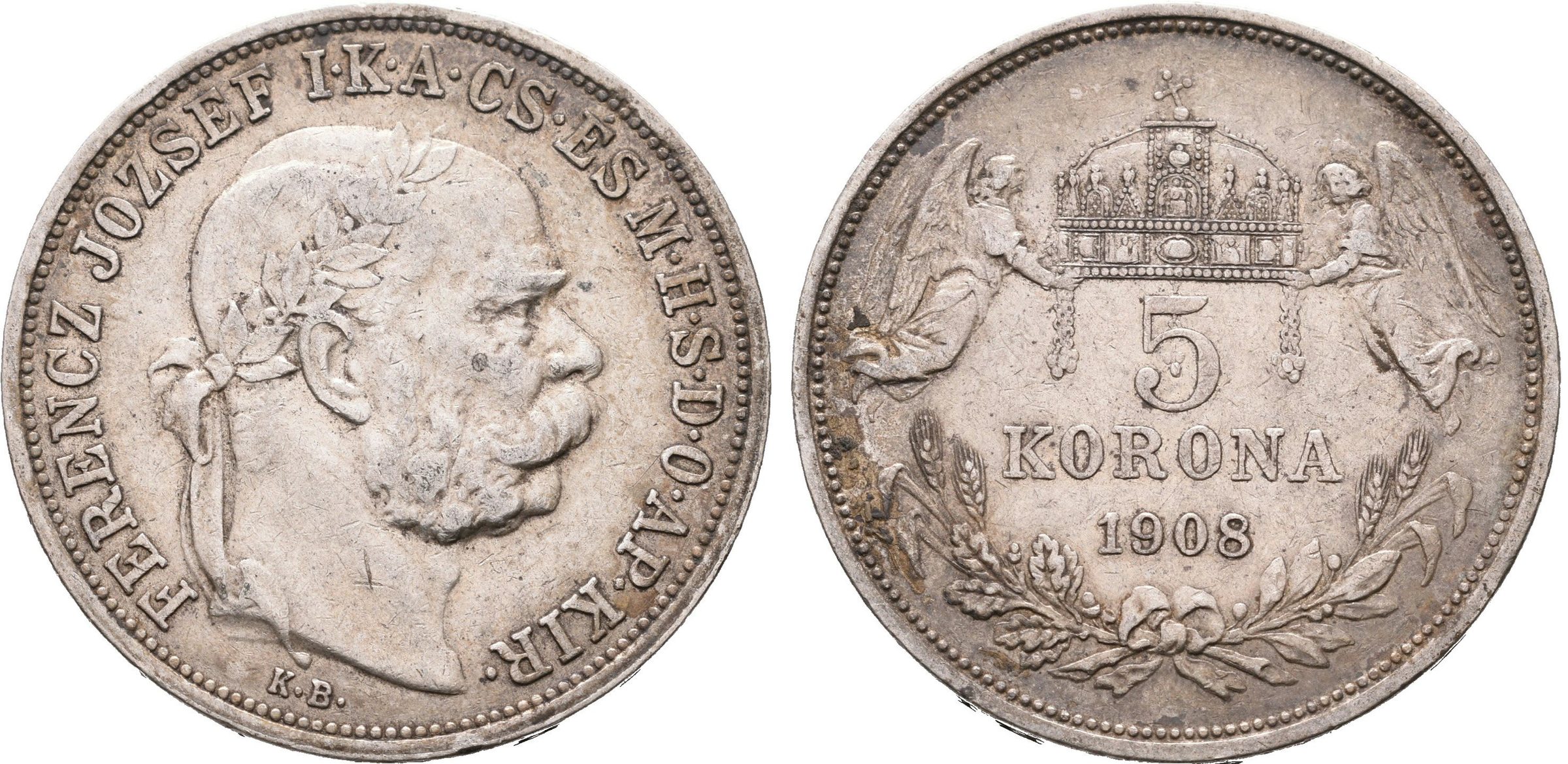5 Koruna 1908 KB