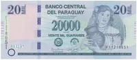Paraguay, 20.000 Guaranies 2015, P.238a