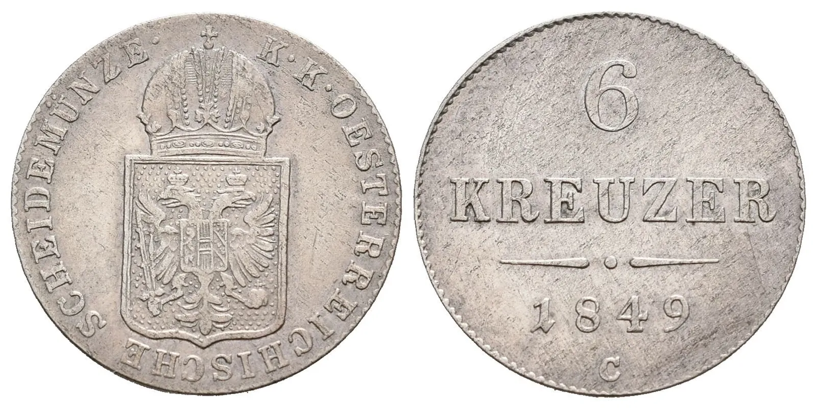 6 Krejcar 1849 C