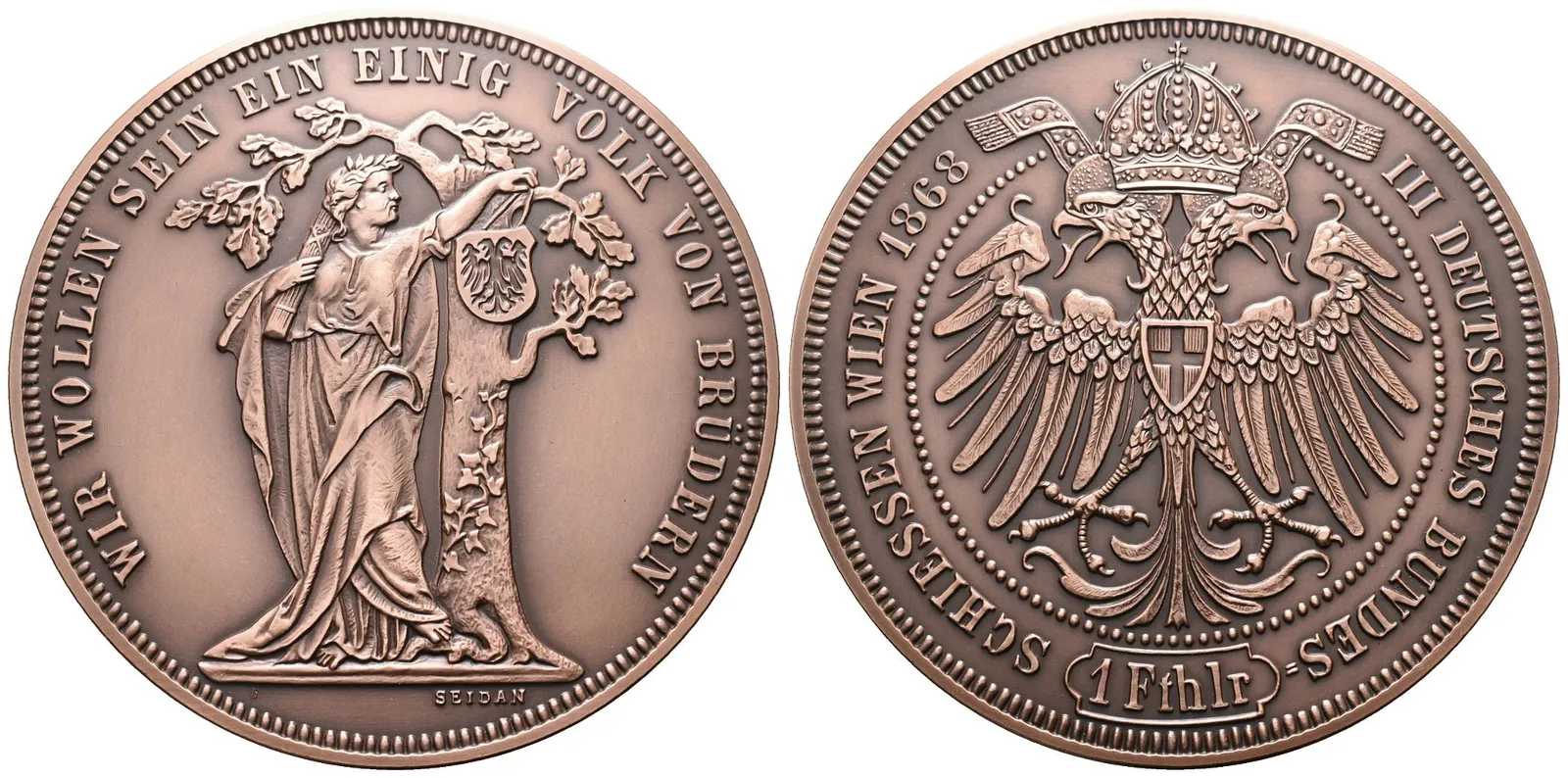 AE medaile 1868/2024 - III. německé spolkové střelby ve Vídni