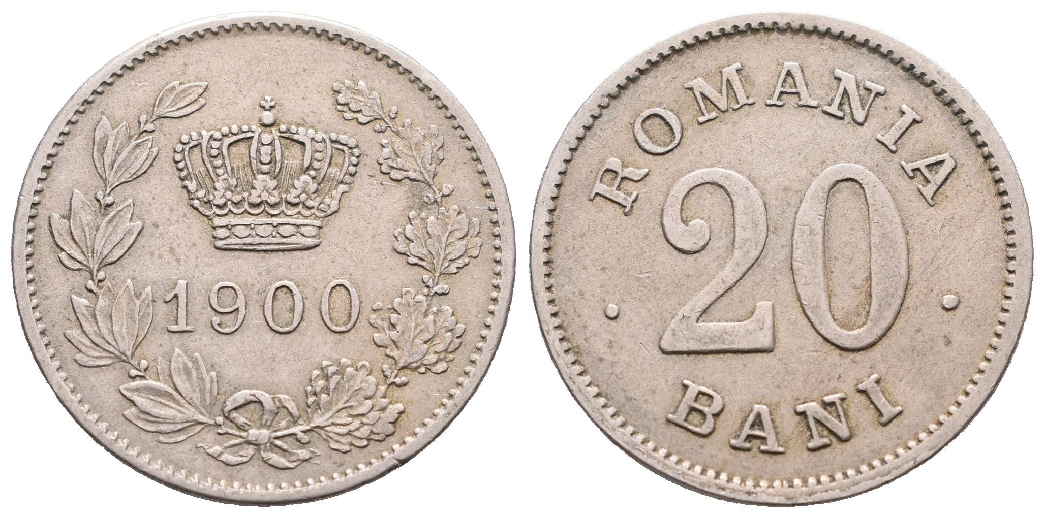 Rumunsko, 20 Bani 1900