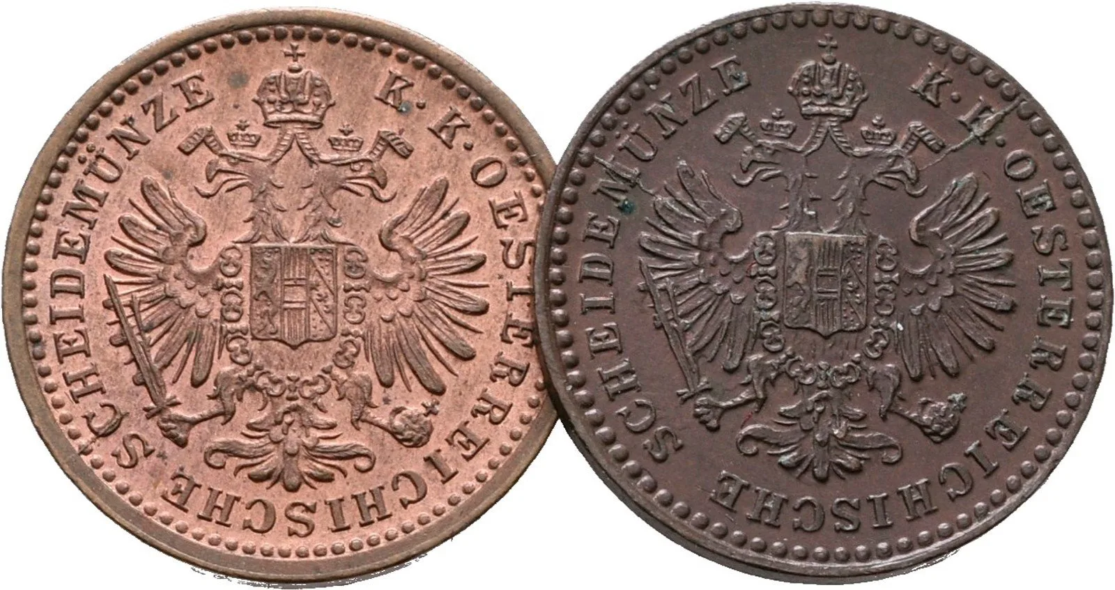 Rakouská a spolková měna, 1857 - 1892 — 1
