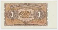 Československo, 1 Koruna 1953, tisk Moskva, série AN, Hej.89a1