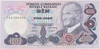 Turecko, 1000 Lira (1971~1982), P.191