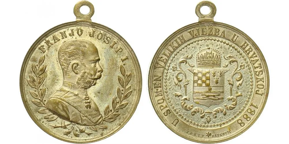 František Josef I., medaile vojenských manévrů — 1