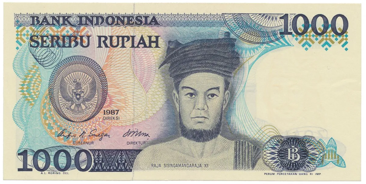 Indonésie, 1000 Rupiah 1987, P.124