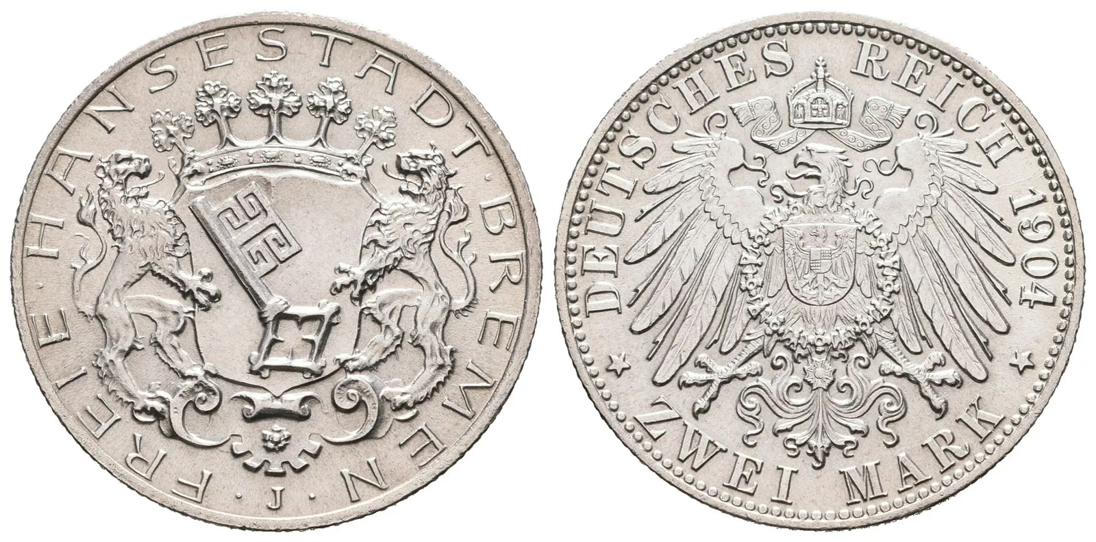 Hamburg, 2 Marka 1904 J