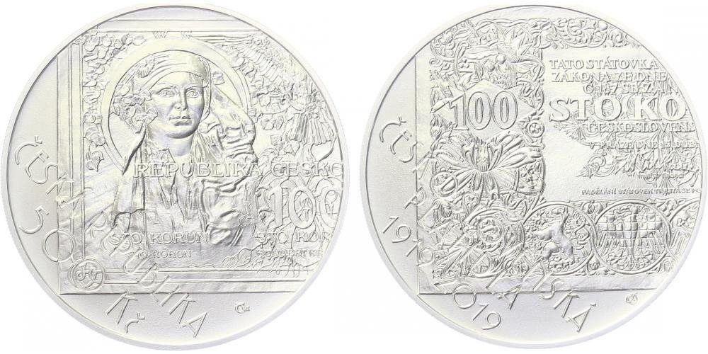 500 Kč 2019 - Zahájení vydávání československých platidel