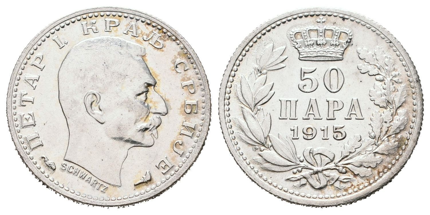 Srbsko, 50 Para 1915
