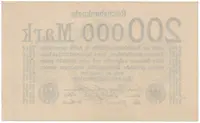 Německo, 200 000 Mark 1923, Ro.99b - fotografie 2