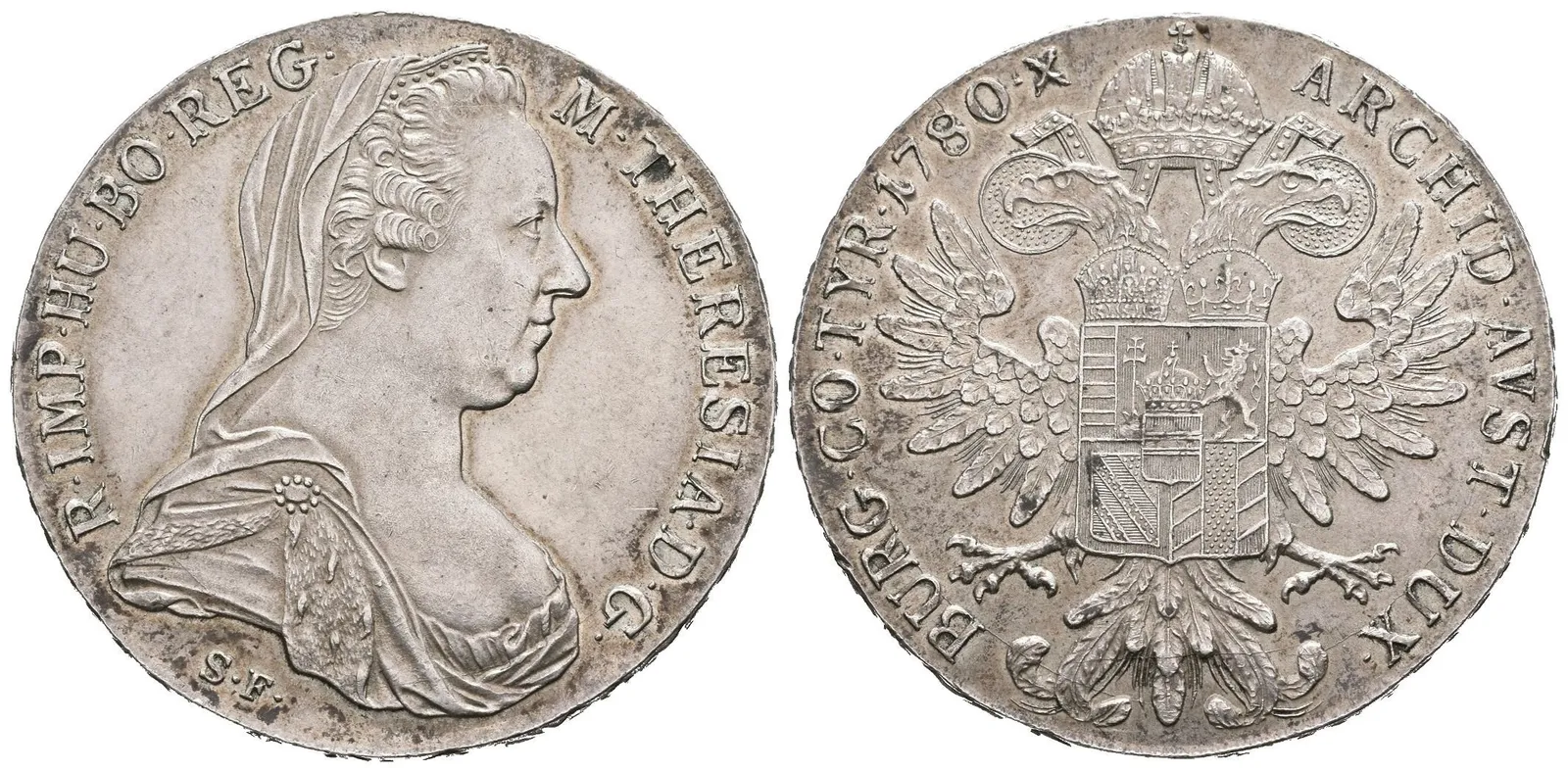 Tolar 1780 SF, Wien (ražba po roce 1890), pod. Hafner.50a, — 1