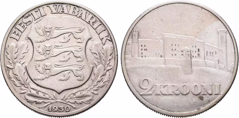 Estonsko, 2 Koruna 1930