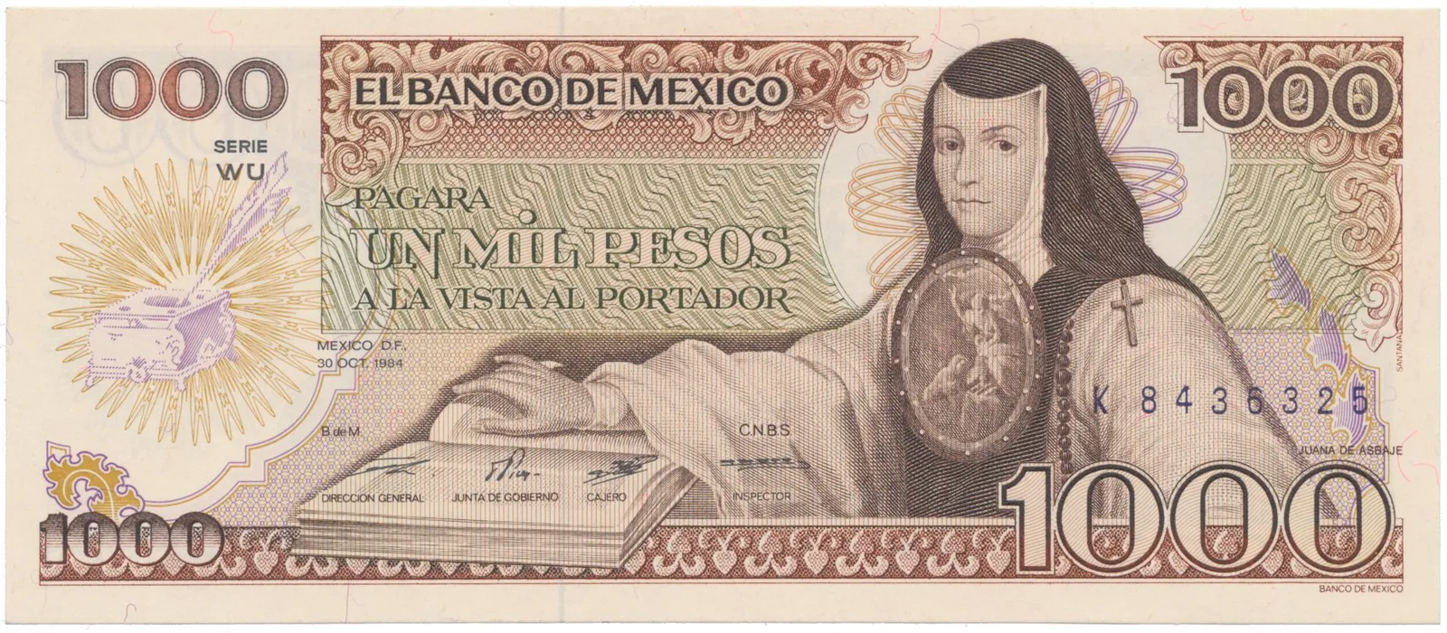 Mexiko, 1000 Pesos 1984, P.81
