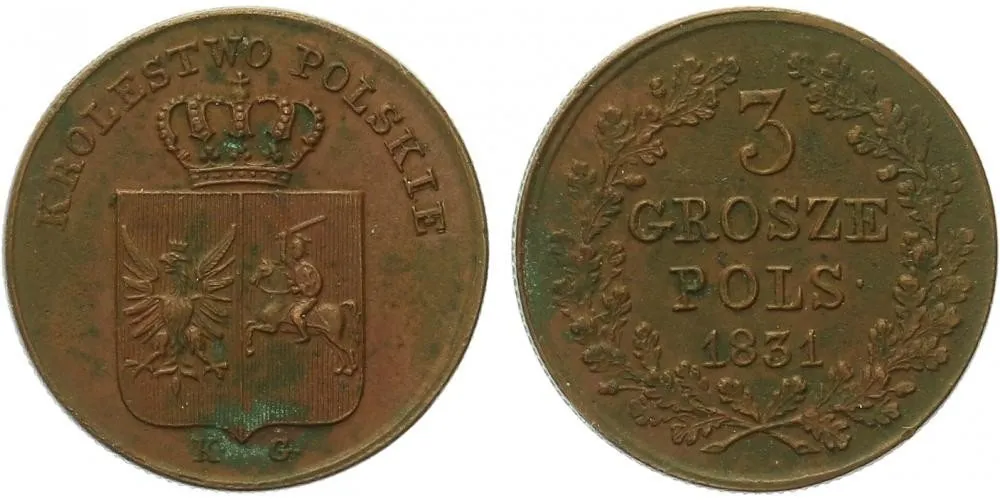 Ražby pro Polsko, Mikuláš I., 1825 - 1855 — 1