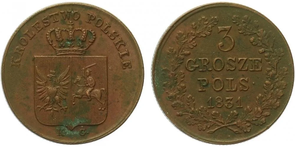 Ražby pro Polsko, Mikuláš I., 1825 - 1855 — 1
