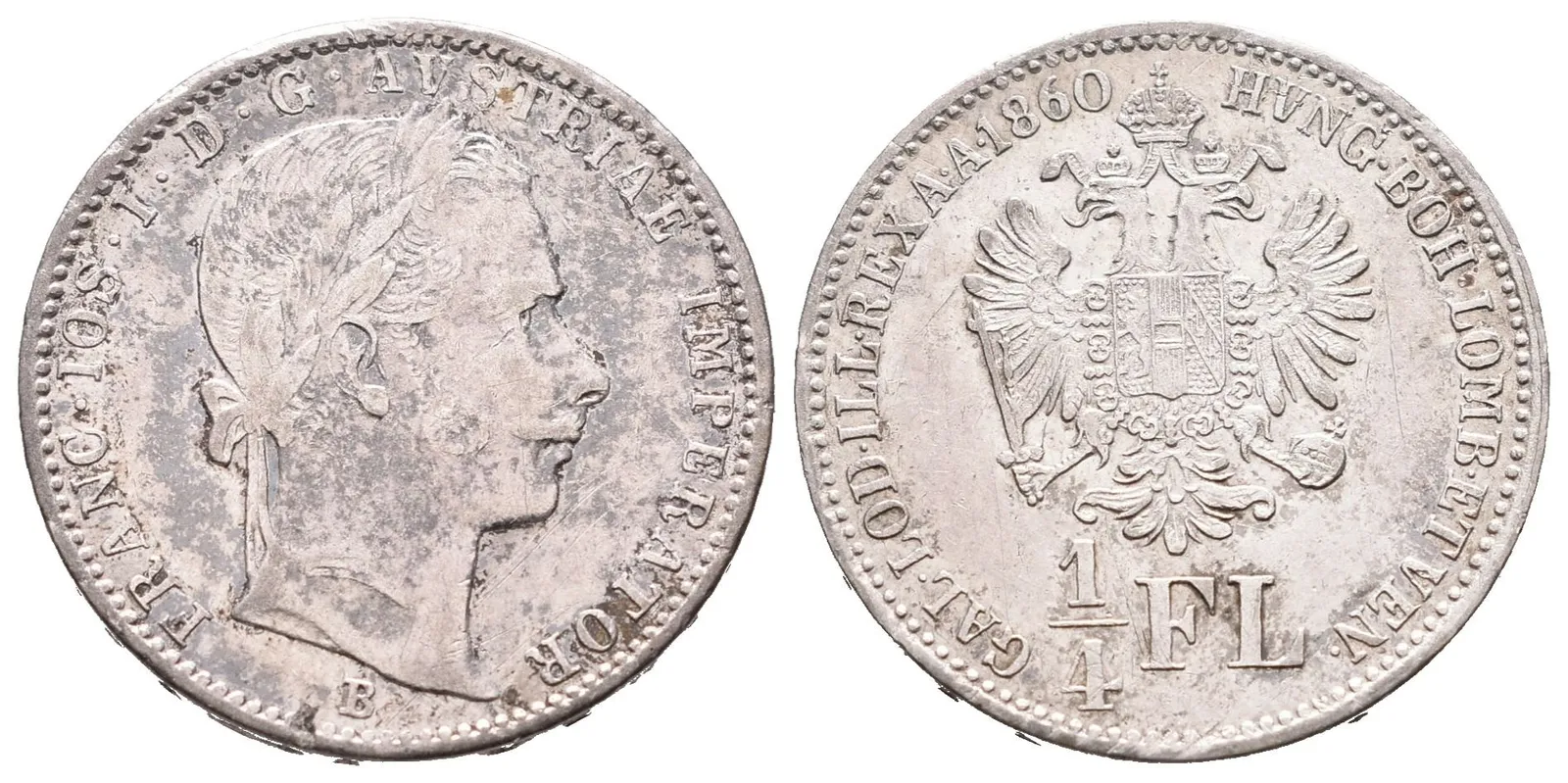 1/4 Zlatník 1860 B