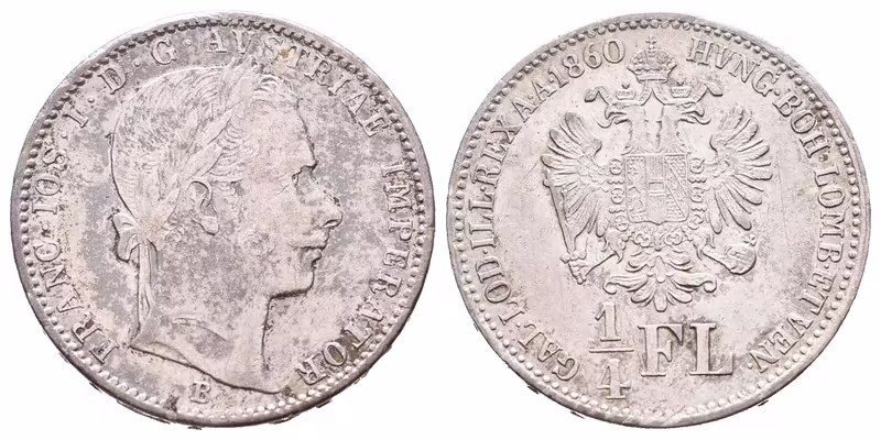 1/4 Zlatník 1860 B