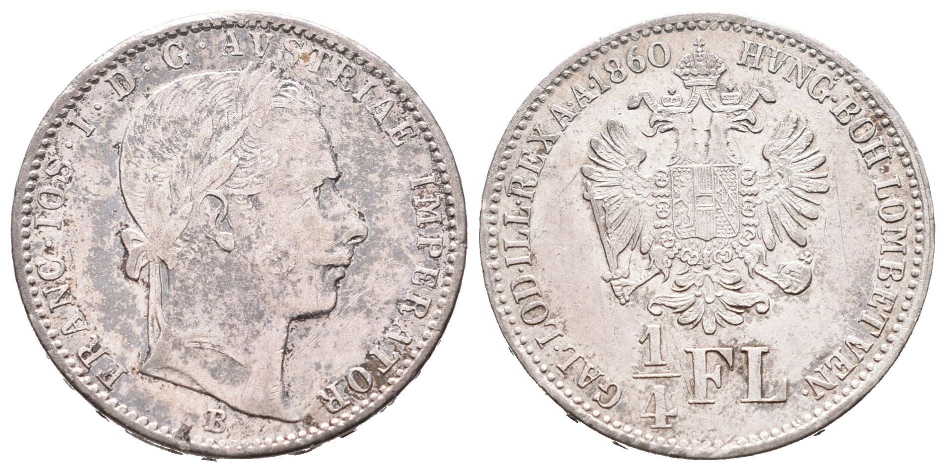 1/4 Zlatník 1860 B