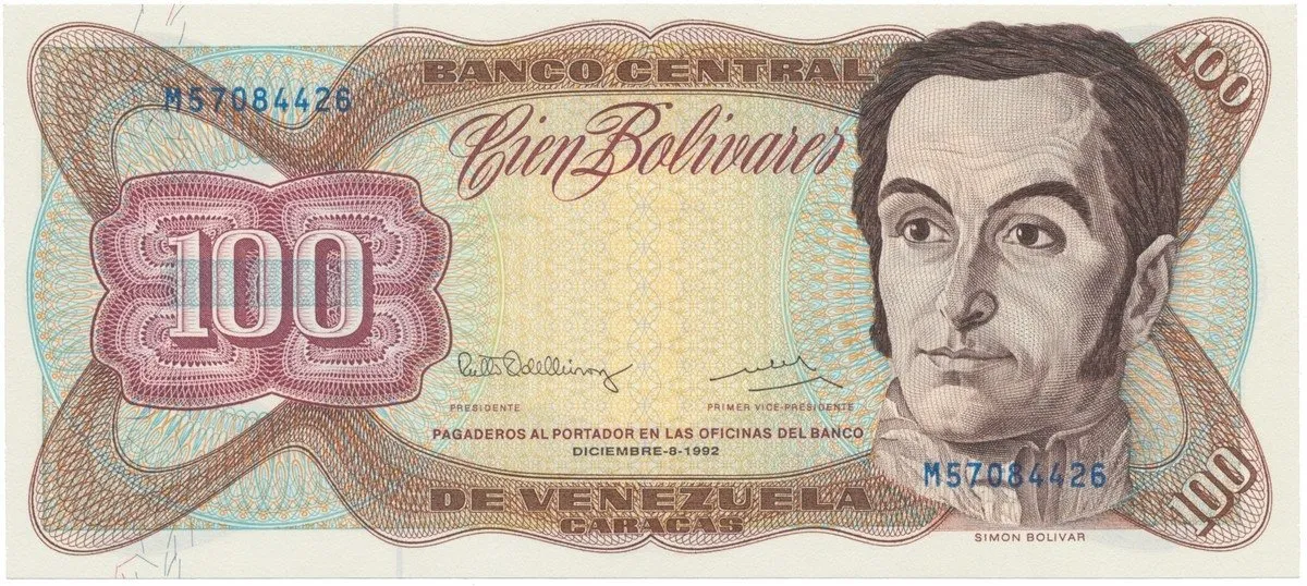Venezuela, 100 Bolivares 1992, P.66e