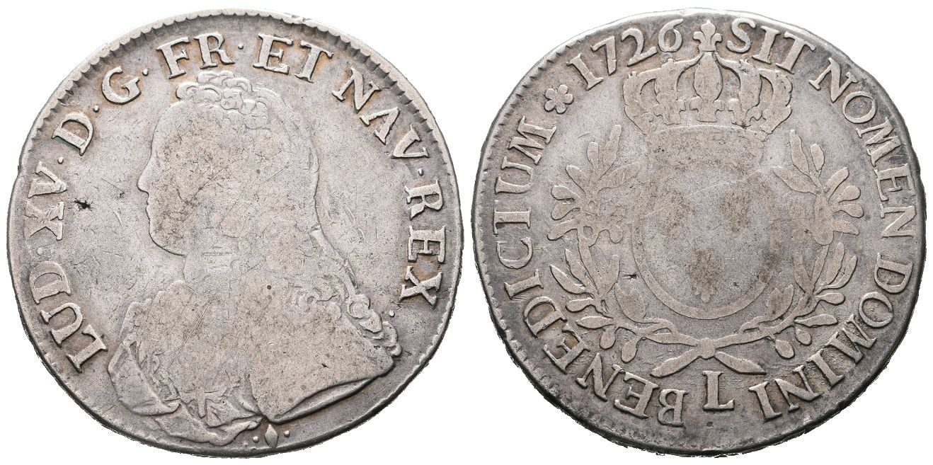 Francie, Ecu 1726 L, Bayonne