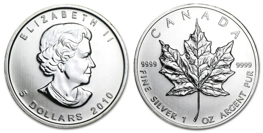 Kanada, 5 Dollars 2010 - Maple Leaf