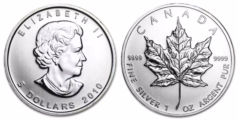 Kanada, 5 Dollars 2010 - Maple Leaf