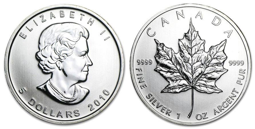 Kanada, 5 Dollars 2010 - Maple Leaf