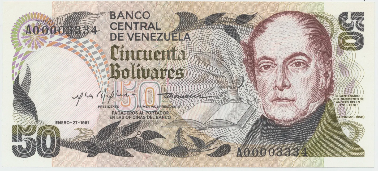 Venezuela, 50 Bolivares 1981, P.58