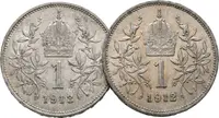 1 Koruna 1912 a 1913, lot 2 ks - fotografie 2