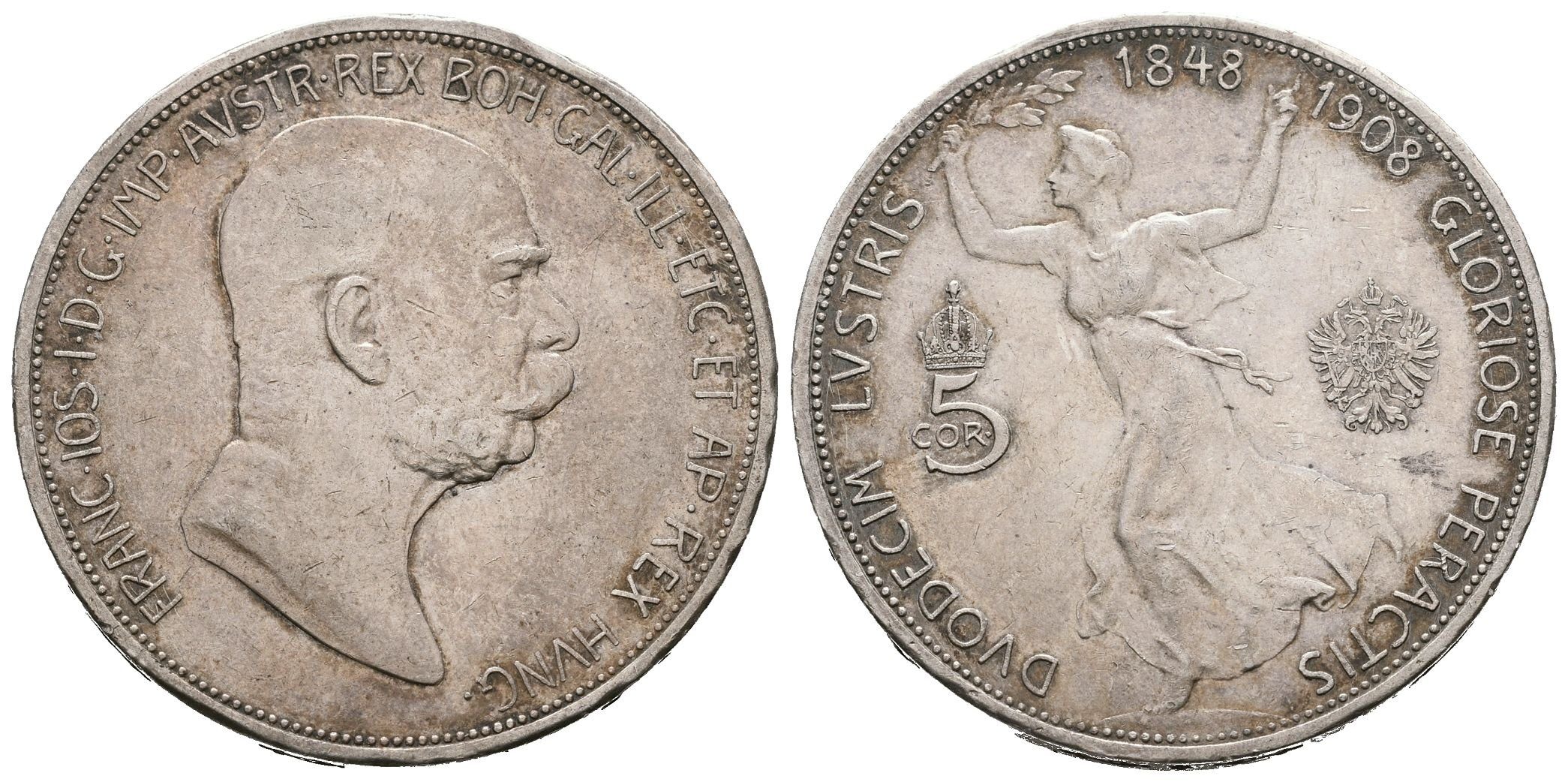 5 Koruna 1908 - jubilejní