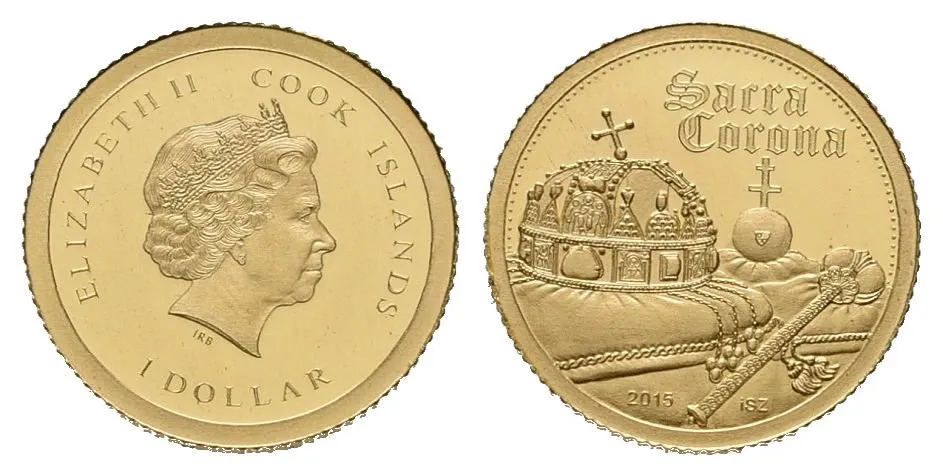 Cook Island, 1 Dollar 2015 - Svatá koruna