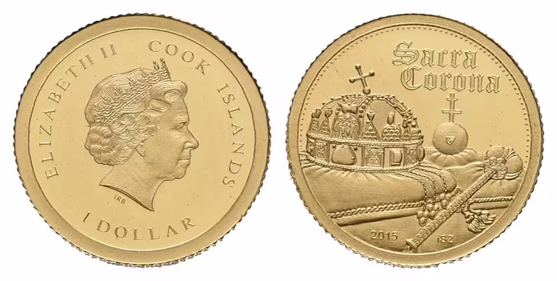 Cook Island, 1 Dollar 2015 - Svatá koruna