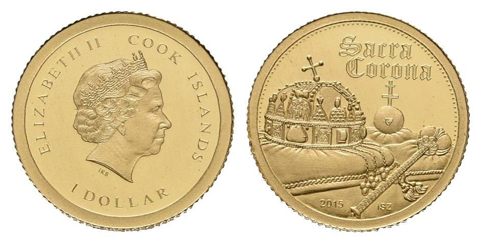 Cook Island, 1 Dollar 2015 - Svatá koruna