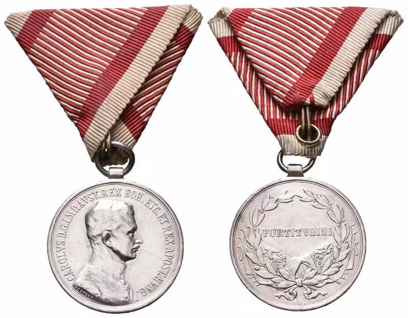 Medaile za statečnost, stříbrná, II. třída