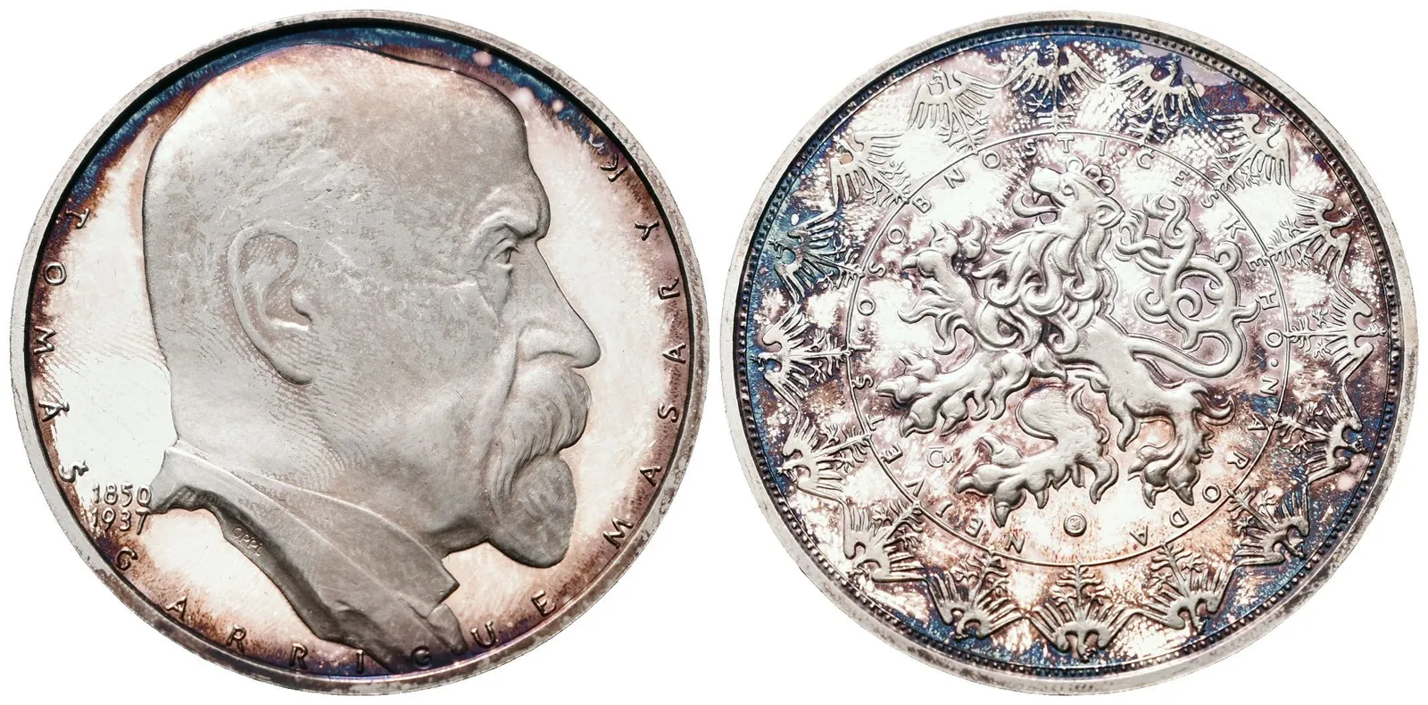 Stříbrná investiční medaile - Tomáš Garrigue Masaryk - Ag 29 g - 999/1000