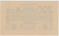 Německo, 200 000 Mark 1923, Ro.99b - fotografie 2