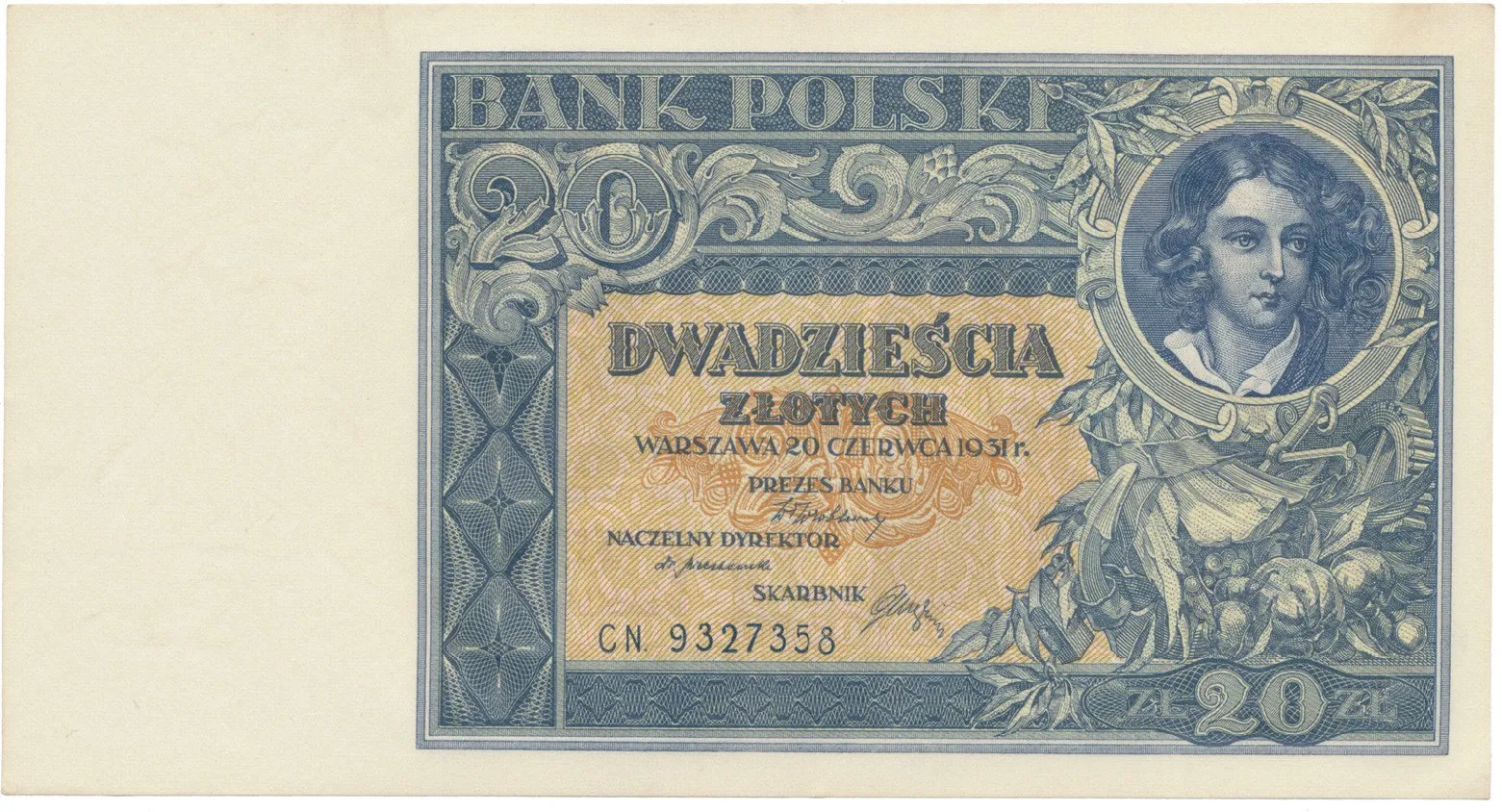 Polsko, 20 Zlotych 1931, Hej.PL6c