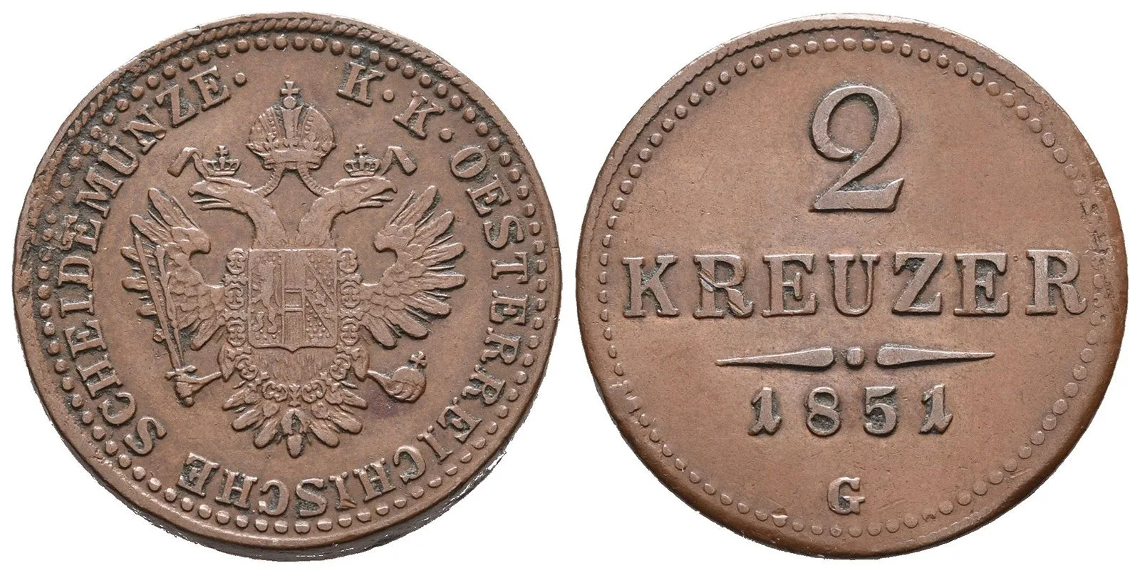 Konvenční měna, 1848 - 1857 — 1